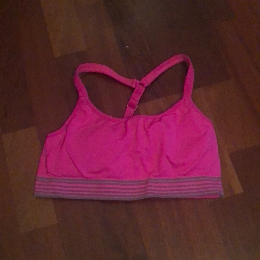 Neon Pink Athleta Sports Bra